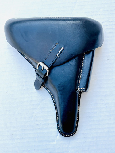 WWII German P08 Luger Pistol Holster Hardshell Leather
