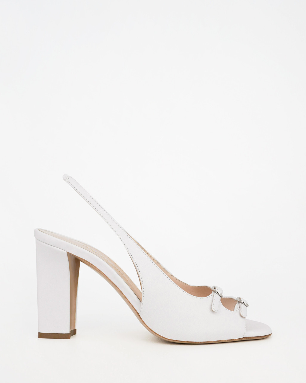 韓国デザイナーブランド★ DEINET ★ROPE STRAP SLINGBACK CAROL SLING BLOCK 85 - WOMEN THICK HEELS IN BLACK AND WHITE