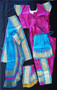 Kuchipudi dance costume Readymade Violet and blue