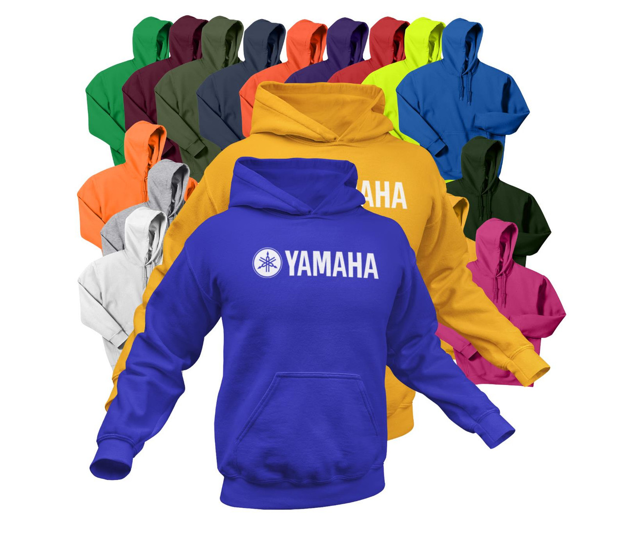 YAMAHA Motorcycle Dirt bike Motocross Heavy Blend Sweatshirt HOODED