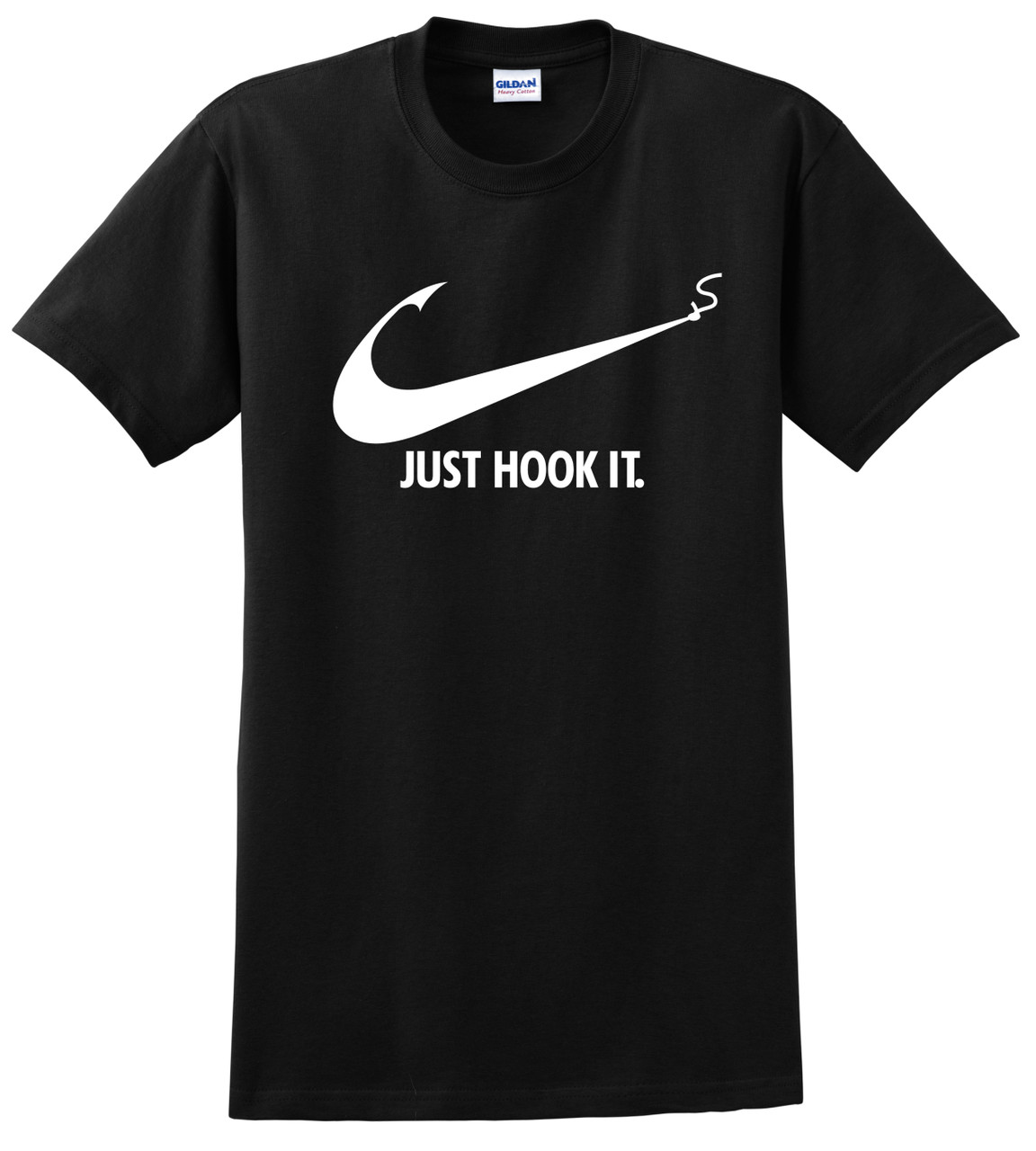 Nike Slogan t-shirt,Just Hook It ADULT funny T-shirt,Meme Swoosh Sports  Men's