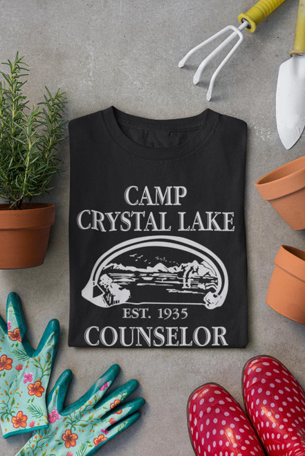 CAMP CRYSTAL LAKE COUNSELOR  Friday the 13th T Shirts ANY COLOR/