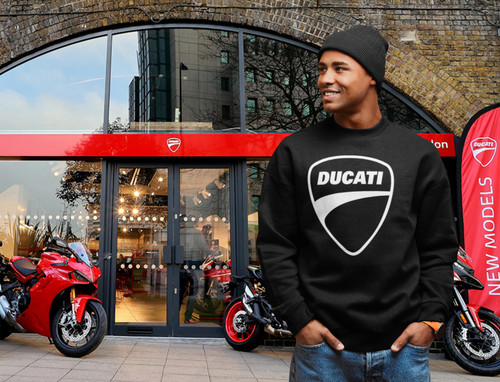 DUCATI Motorcycle SWEATSHIRTS AND HOODY'S - All colors and Sizes