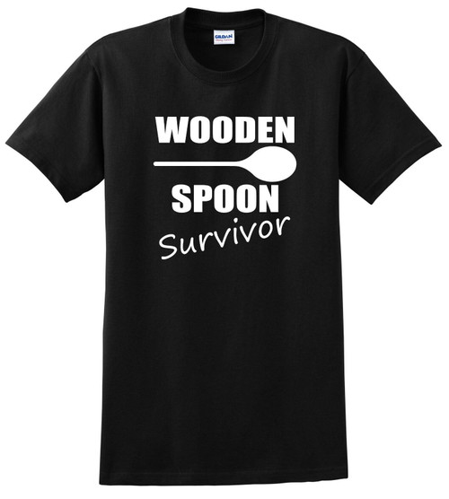 Wooden Spoon Survivor Funny T Shirt Funny Party Tee S-5XL