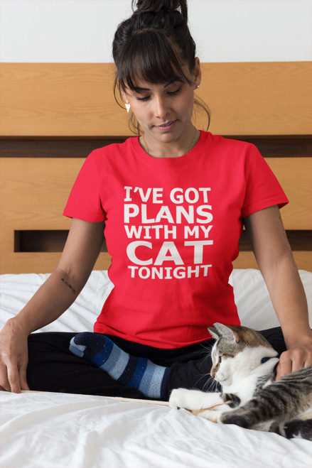 I've Got Plans with My Cat Tonight - Cat Lover  T Shirt