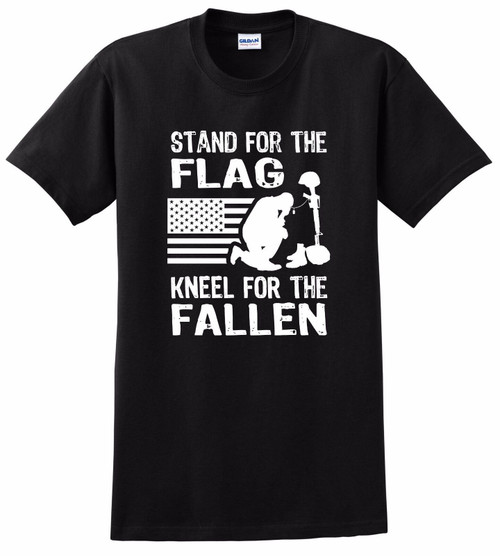 STAND FOR THE FLAG KNEEL FOR THE FALLEN - Anti Nike Take a Knee