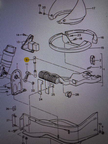 968 Headlight Adjustment Strut