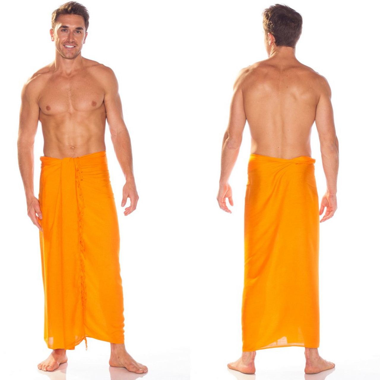 Orange Mens Sarong