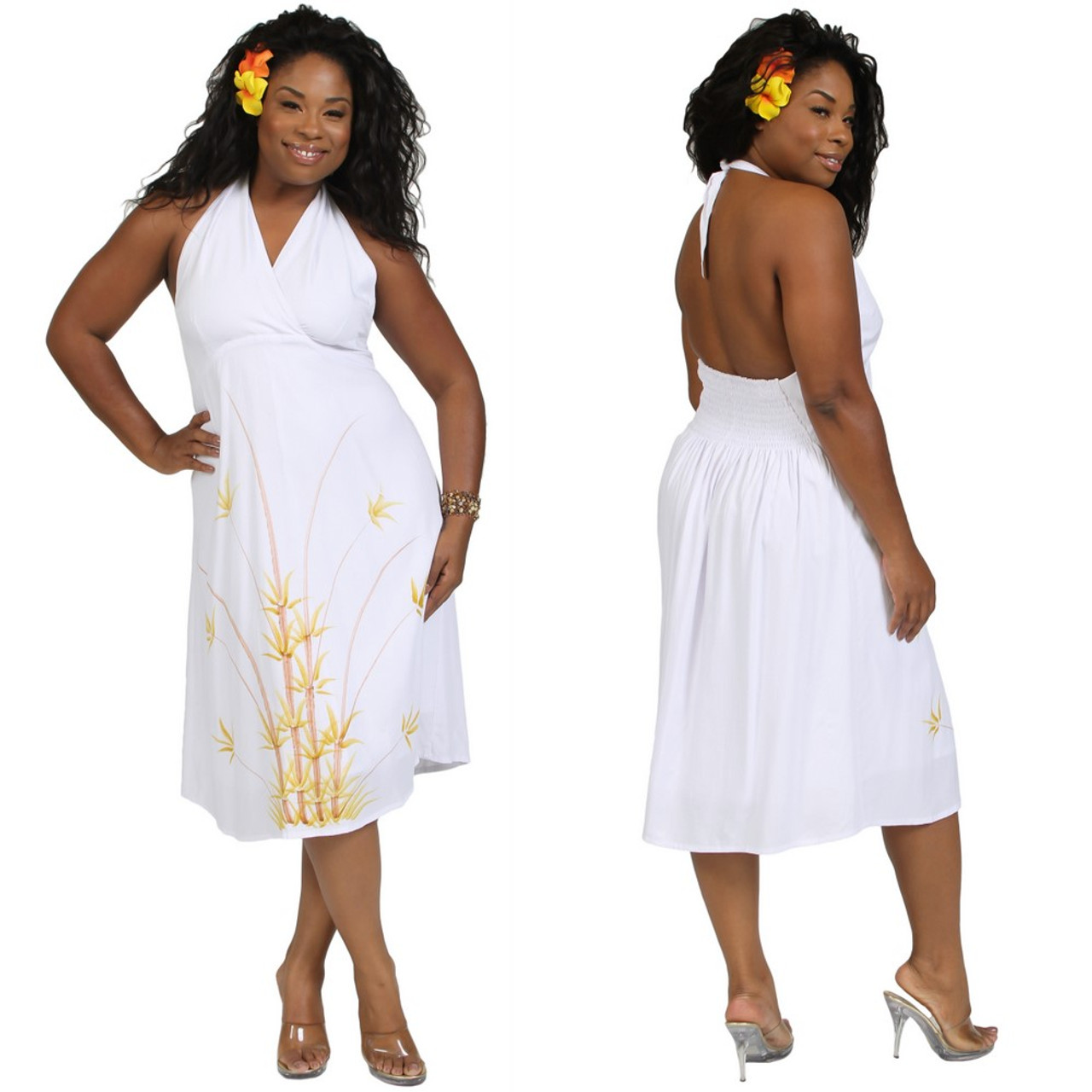 White summer deals sun dress