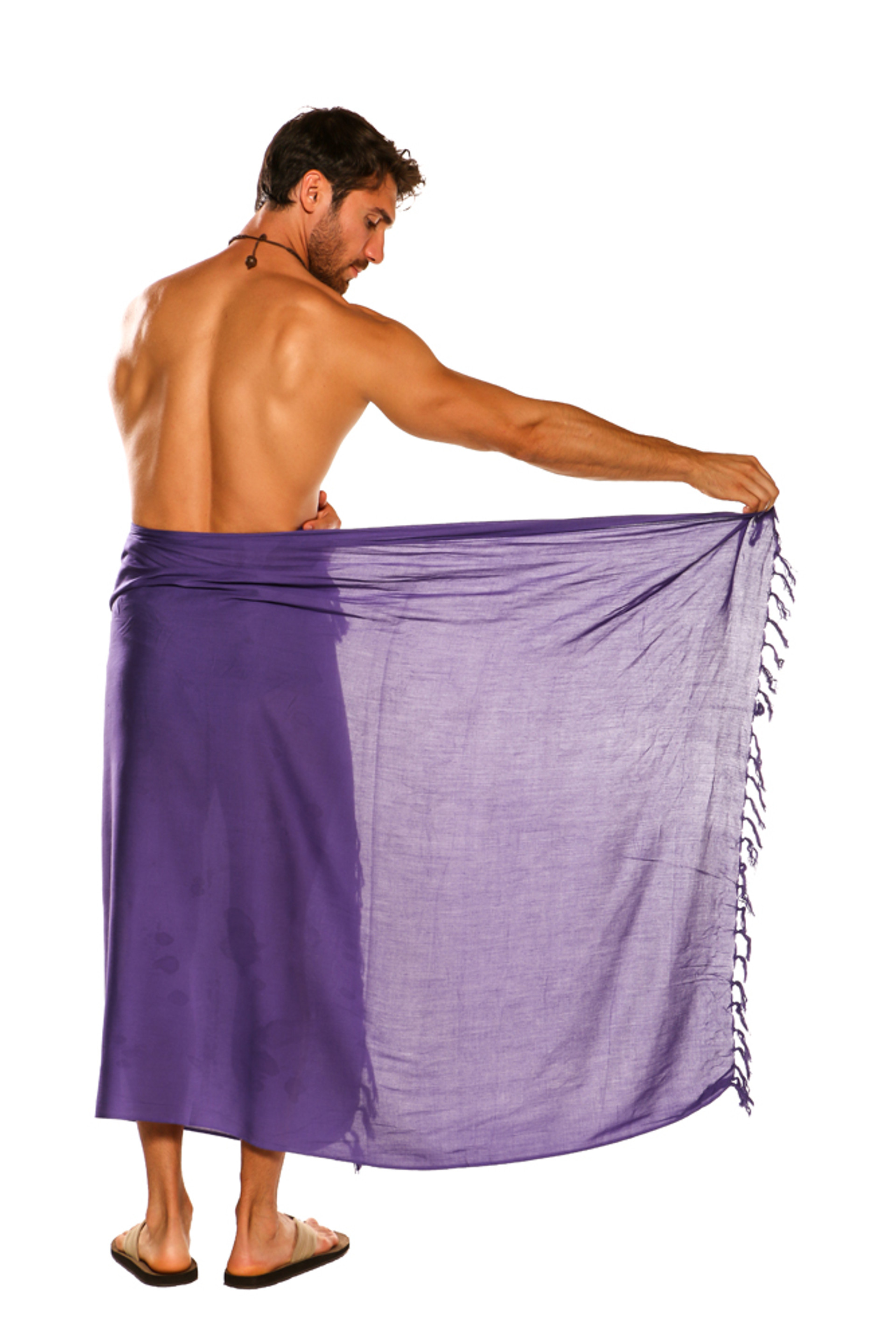 Sarong For Men Full Size Sheer Sarong In Black Fringeless Sarong 