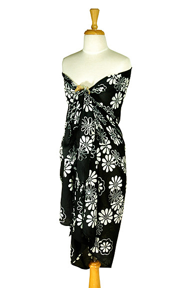 Mount Daisy Black / White Sarong