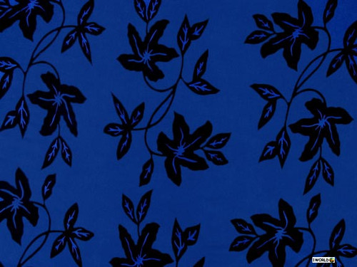 Passion Fruit Floral Sarong "Cool Blue"