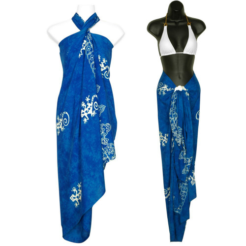 Gecko Sarong "Blue / White"