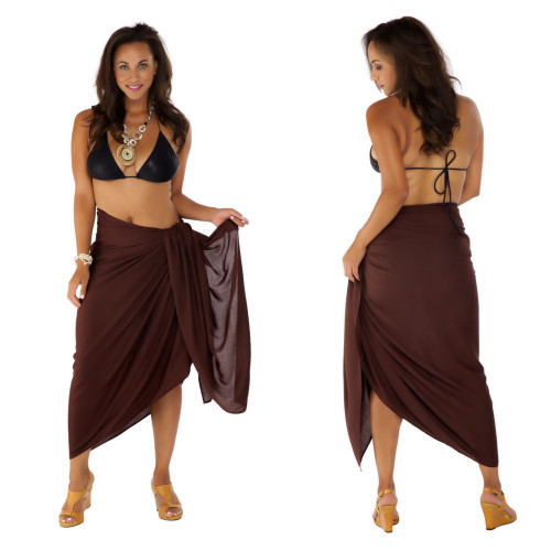 Red Cotton Plus Size Sarong Wrap