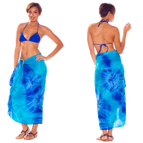Tie Dye Sarong "Chakra" Blues
