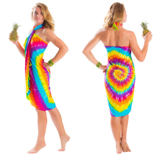 Rainbow2 Swirl Sarong