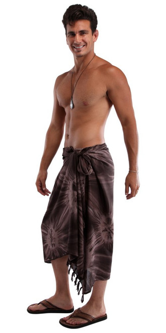 Mens Sarong "Brown / Light Brown" Smoked Mens Sarong "Brown / Light Brown" Smoked