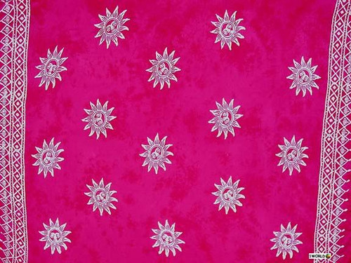 Mens Sun Sarong in Hot Pink