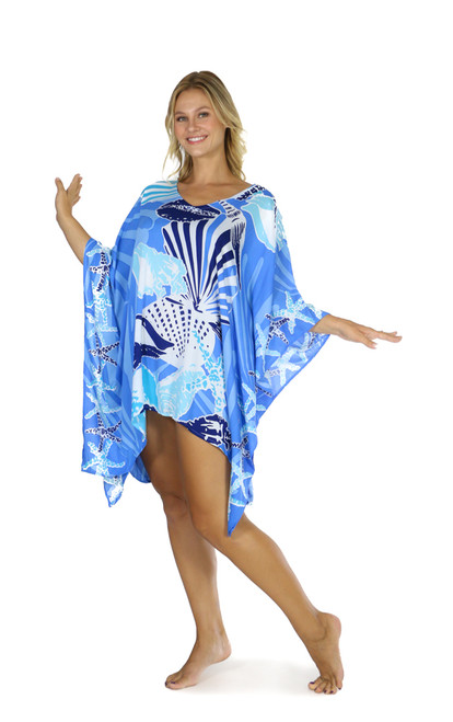 Seashell Kaftan in Blue