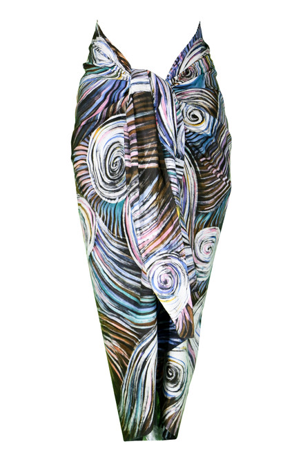 Hand Drawn Batik In Eruption Waves Limited Edition Hand Drawn Batik In Eruption Waves Limited Edition