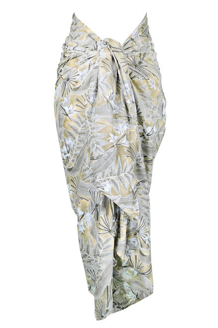 Kembang Kipas Motif in Brown and Gray Kembang Kipas Motif in Brown and Gray
