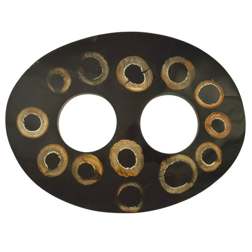 Inlaid Bamboo Sarong Tie in Oval