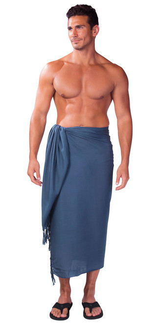 Dark Grey Mens Sarong 1WW