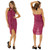 Abstract Sarong in Maroon