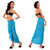 Abstract Spiral Circle Design Sarong in Blue