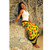 Yellow/Green/Orange Butterfly Sarong "BF 14"