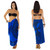 Celtic Sarong "Celtic Cross and Circle" Blue