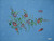 Sequined / Embroidered / Floral w/ Butterflies Sarong "Light Blue"