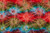 Embroidered Tie Dye Sarong in Red/Green