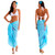 Light Turquoise Sarong w/ Triple Embroidery
