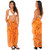 Gecko & Leaf Sarong in Orange