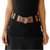 Eight Row Black Bead-Wood Belt
