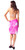 Floral Half Sarong "Sweet Sarah" Pink and White