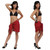 HALF SARONG / MINI SARONG PAREO "Red"