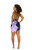 Tie Dye Half Sarong in Jungle Purple