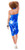 Big Hibiscus Floral Sarong in Blue