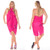 Hand Painted Butterfly Sarong in Hot Pink