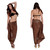 Hand Painted Sarong Floral "Tempting Tan"