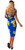 Plumeria Sarong "Blue / Yellow"