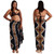 "Jungle Brown" PLUS SIZE Tie Dye Sarong - Fringeless Sarong