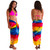 Plus Sized Sarong Tie Dye "Diamond Rainbow" Fringeless-1624346957