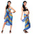 Stripe Sarong In Blue/Purple/Turquoise/Yellow Stripe Sarong In Blue/Purple/Turquoise/Yellow