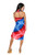 Tie Dye Sarong in Diamond Red And Blue