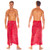 Abstract Scrolls Mens Sarong in Red