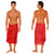 Abstract Mens Sarong in Red