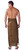 Abstract Spiral Circle Design Mens Sarong in Brown